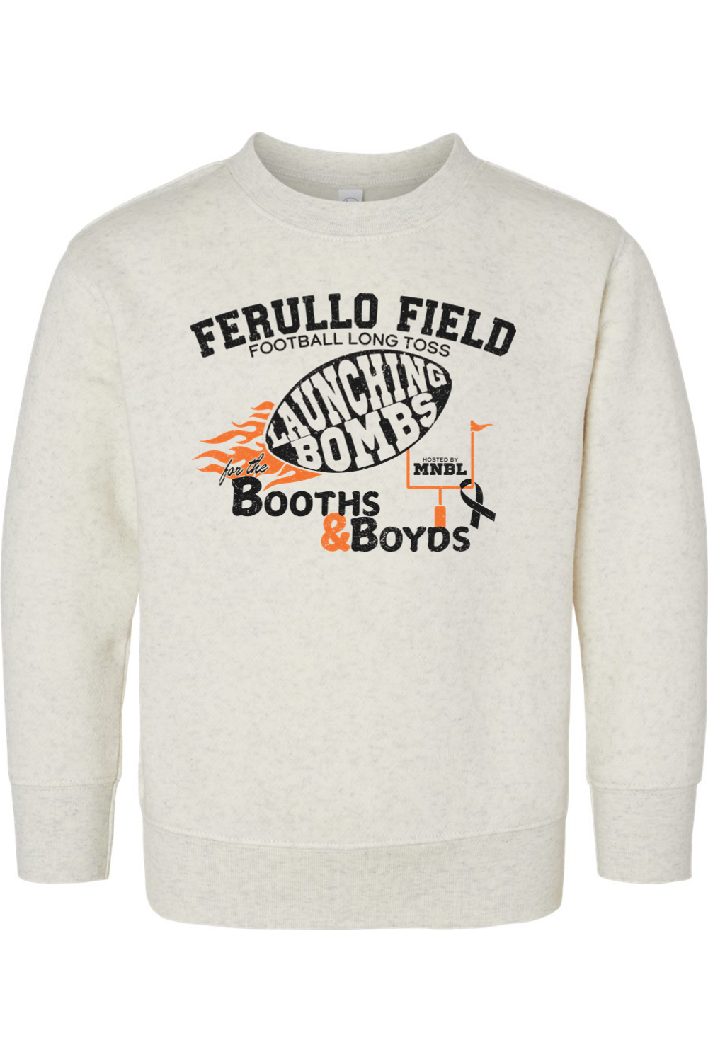 Football Long Toss for the Booths & Boyds Crewneck Sweatshirt - Toddler