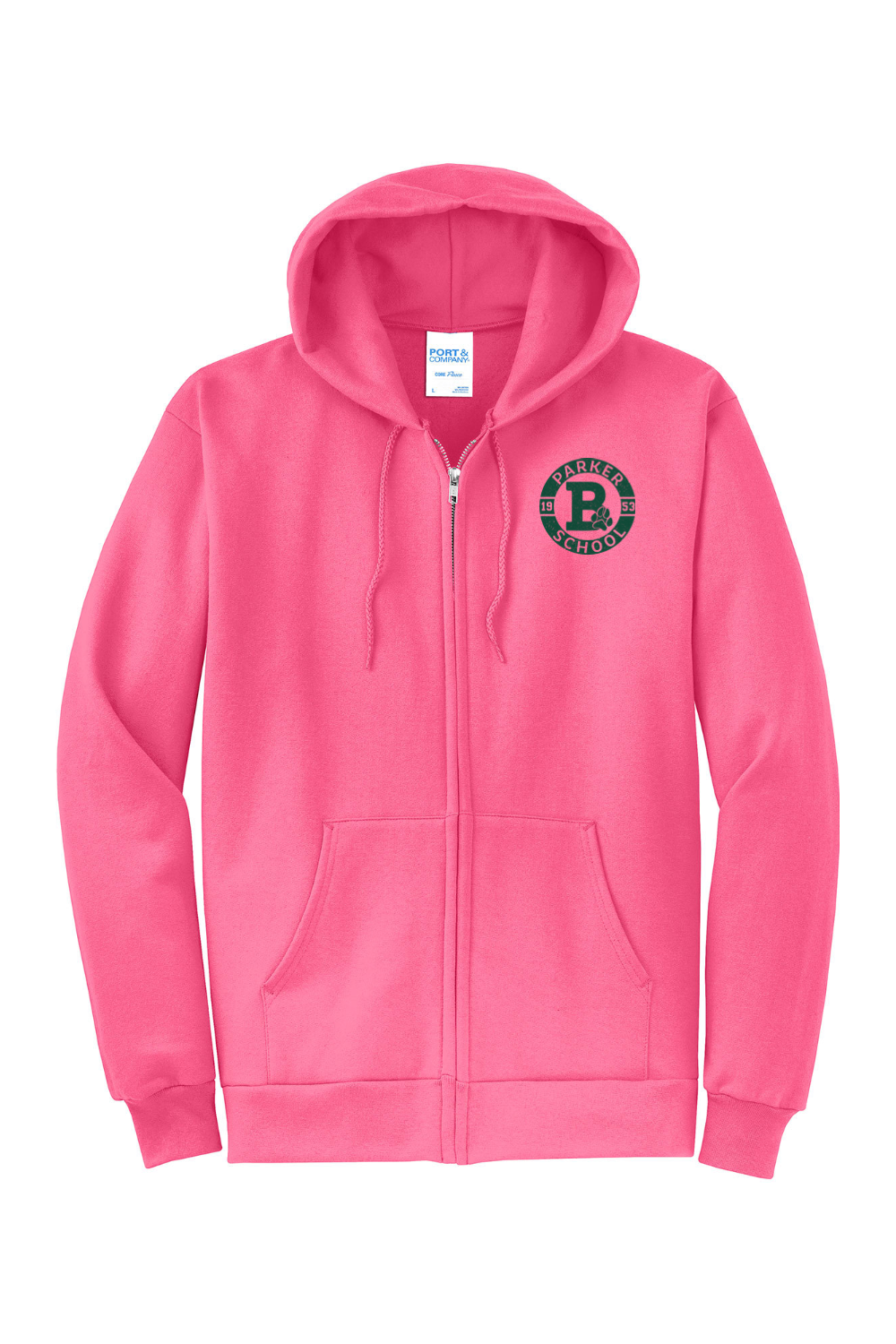 Parker School Billerica "B" Full-Zip Hoodie - Adult