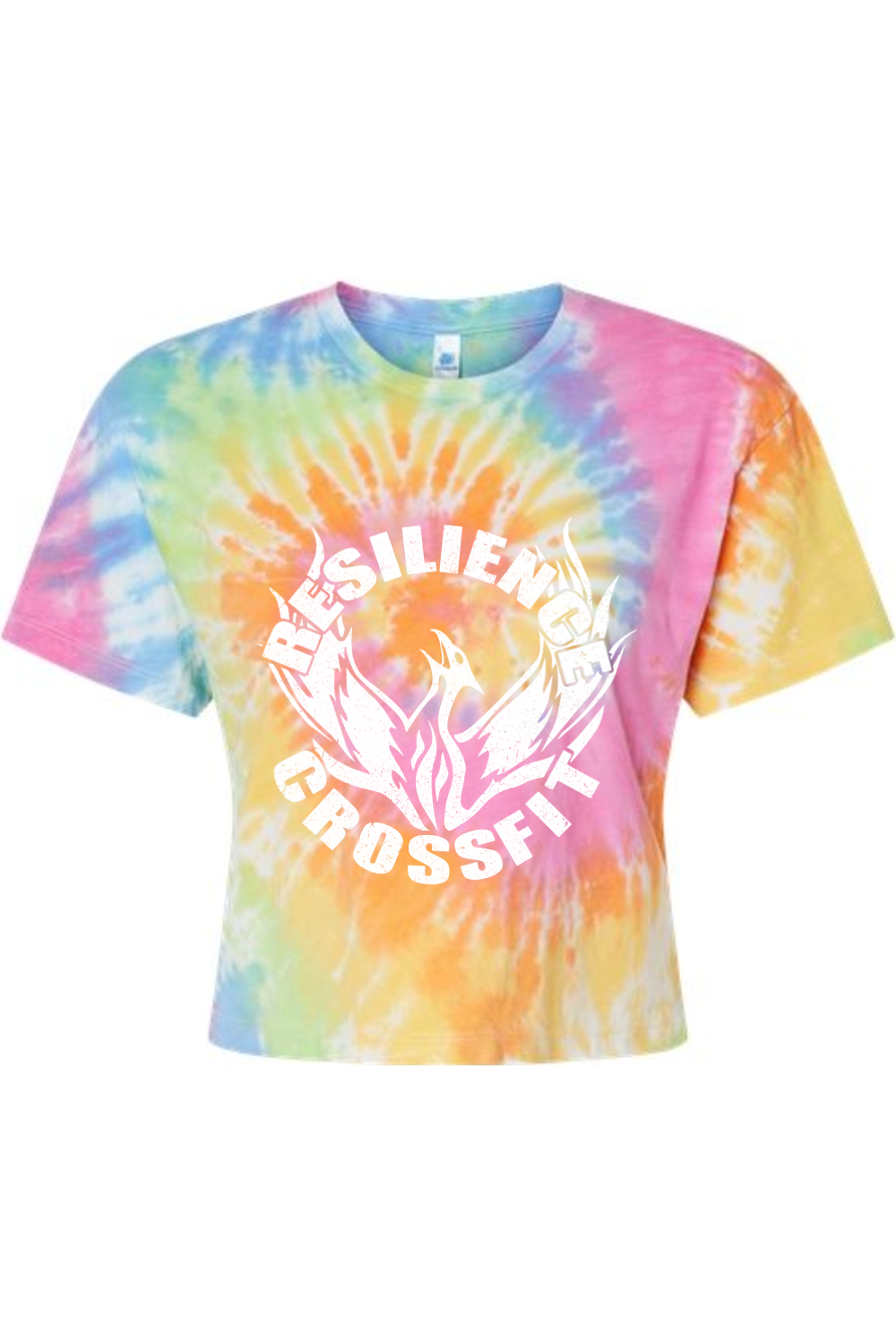 Resilience Crossfit Women's Tie-Dyed Crop T-Shirt