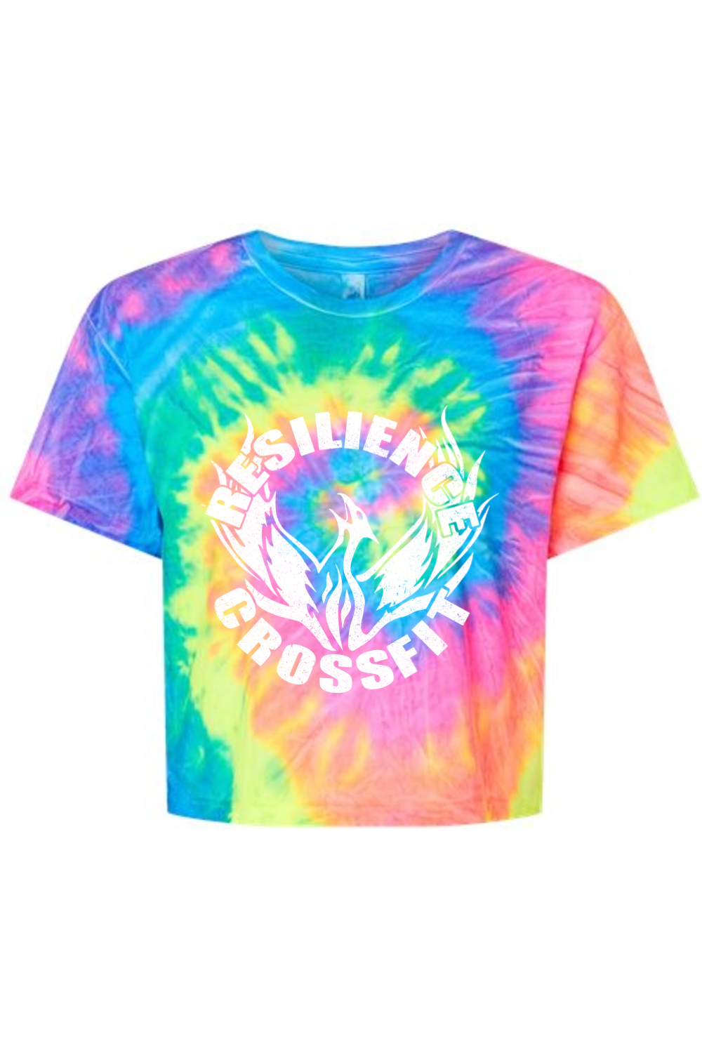 Resilience Crossfit Women's Tie-Dyed Crop T-Shirt