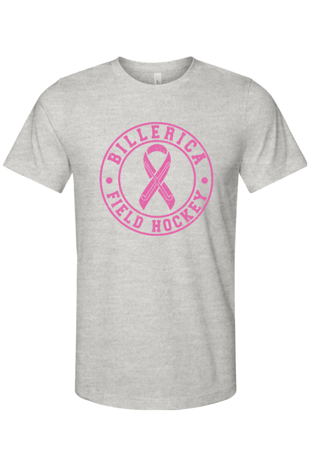 Billerica Field Hockey Breast Cancer Awareness - Cotton T-Shirt - Adult