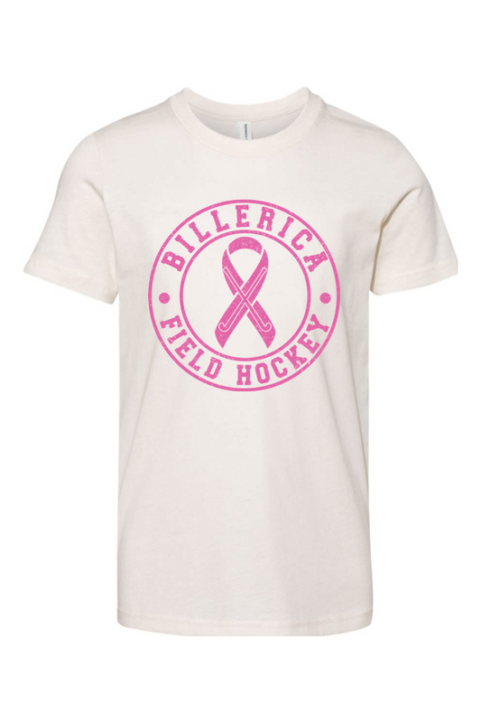 Billerica Field Hockey Breast Cancer Awareness - Cotton T-Shirt - Youth