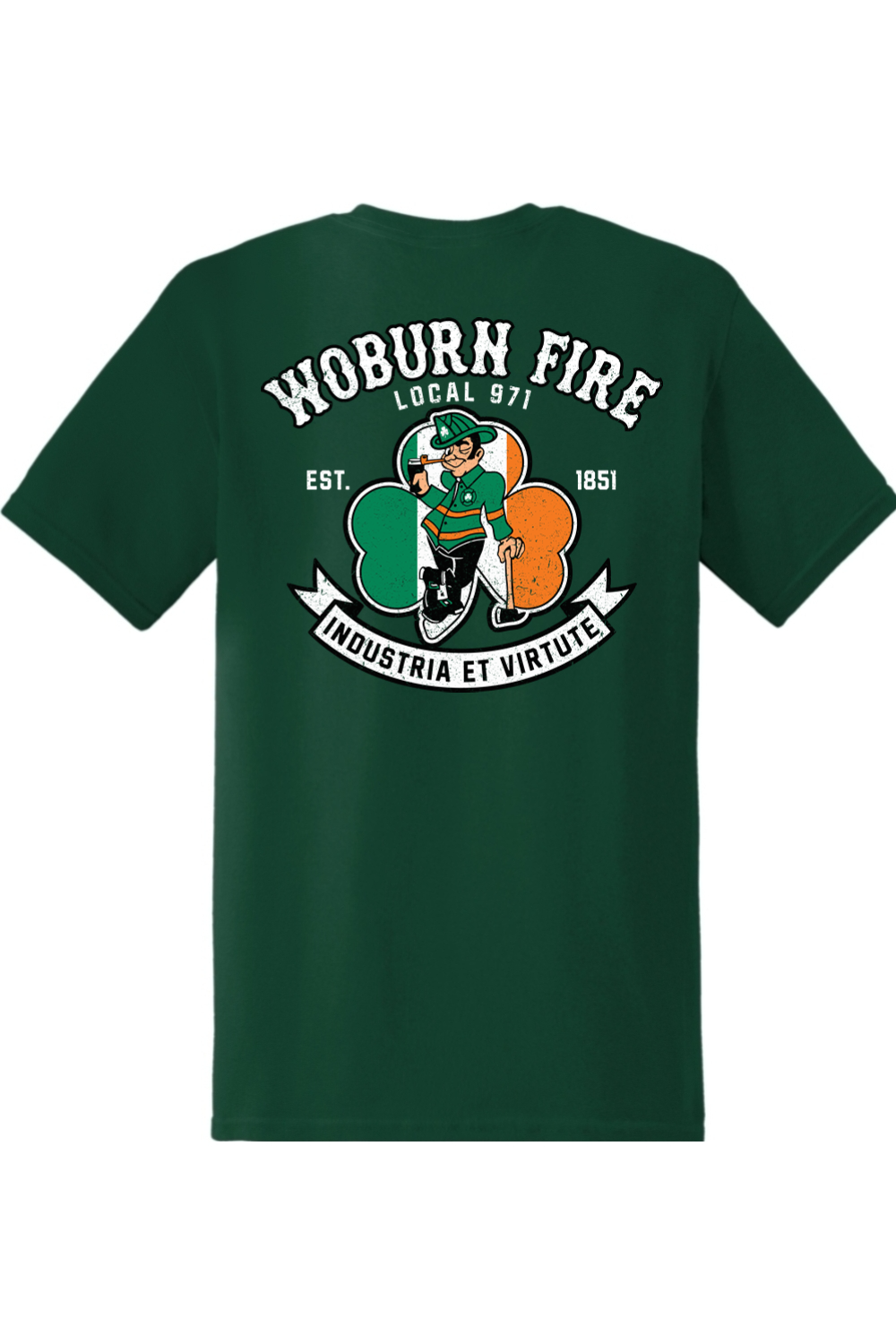 Local 971 Woburn Fire Dept. 100% Relax Fit T-Shirt - Unisex Adult