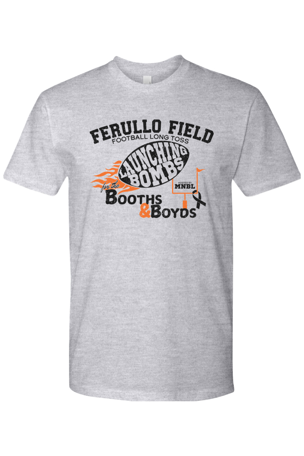 Football Long Toss for the Booths & Boyds - Cotton T-Shirt - Unisex Adult