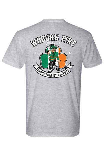 Local 971 Woburn Fire Dept. 100% Cotton Fitted T-Shirt - Unisex Adult