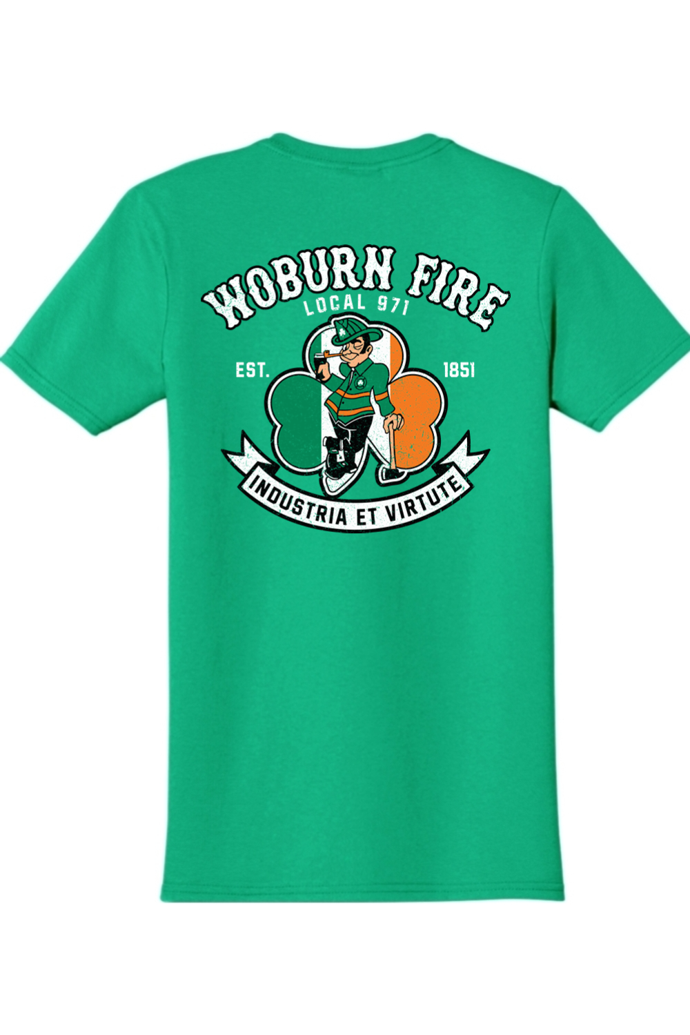 Local 971 Woburn Fire Dept. 100% Relax Fit T-Shirt - Unisex Adult