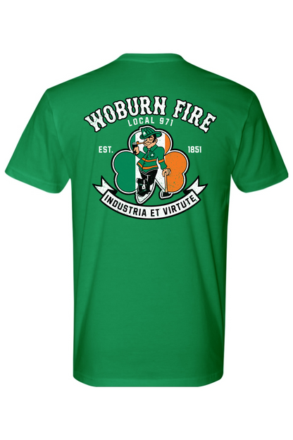 Local 971 Woburn Fire Dept. 100% Cotton Fitted T-Shirt - Unisex Adult