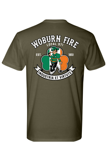 Local 971 Woburn Fire Dept. 100% Cotton Fitted T-Shirt - Unisex Adult