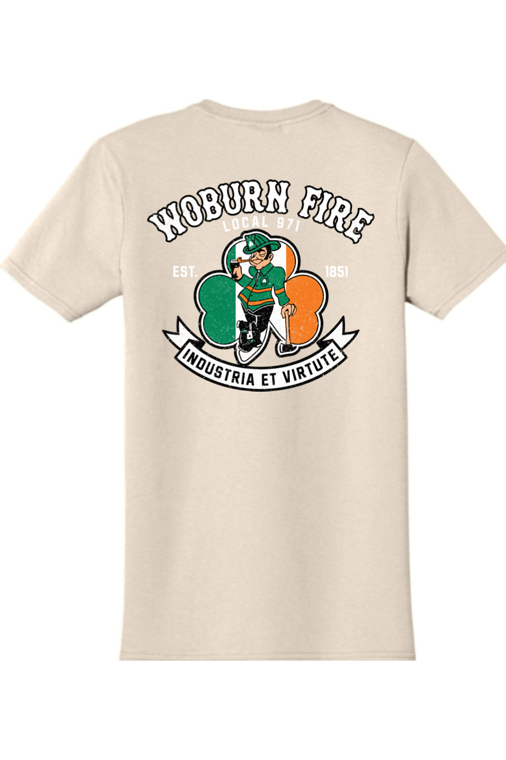 Local 971 Woburn Fire Dept. 100% Relax Fit T-Shirt - Unisex Adult