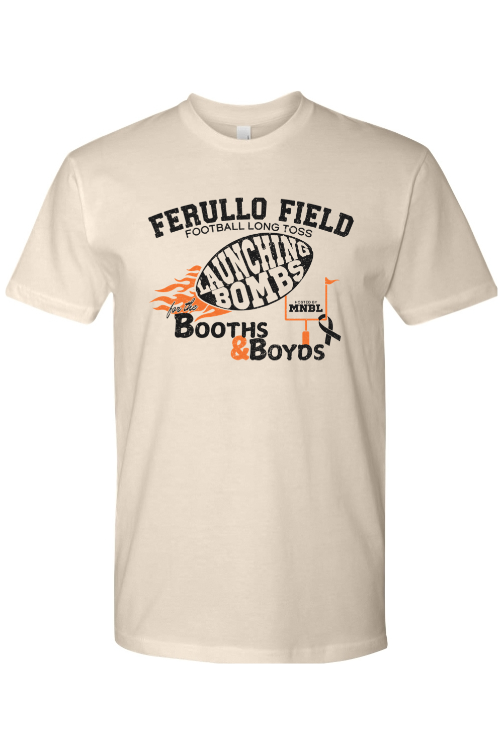 Football Long Toss for the Booths & Boyds - Cotton T-Shirt - Unisex Adult