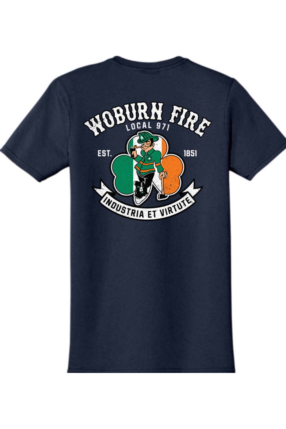 Local 971 Woburn Fire Dept. 100% Relax Fit T-Shirt - Unisex Adult