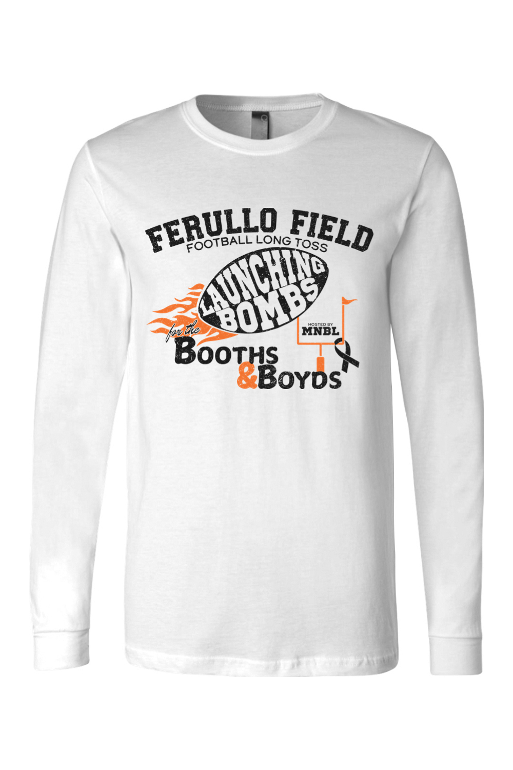 Football Long Toss for the Booths & Boyds - Cotton Long Sleeve T-Shirt - Unisex Adult