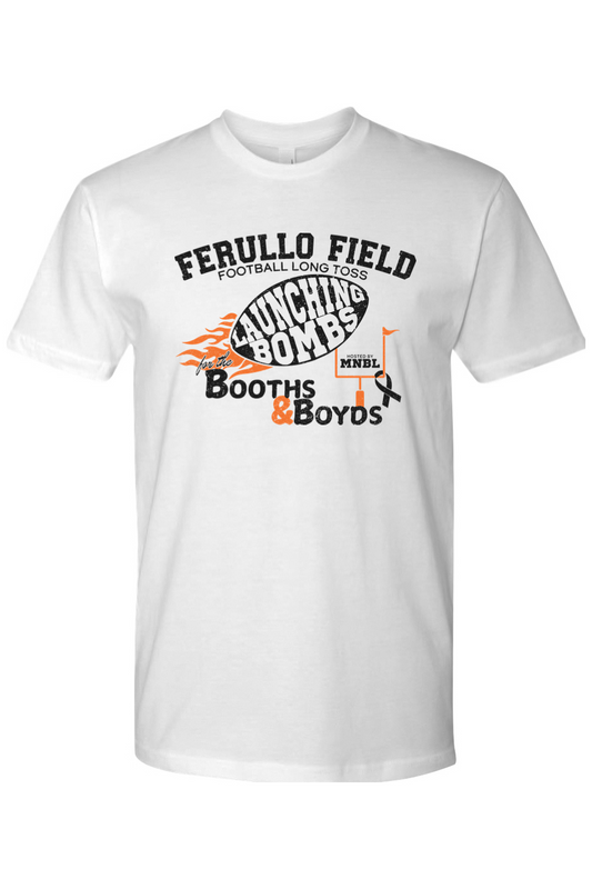 Football Long Toss for the Booths & Boyds - Cotton T-Shirt - Unisex Adult