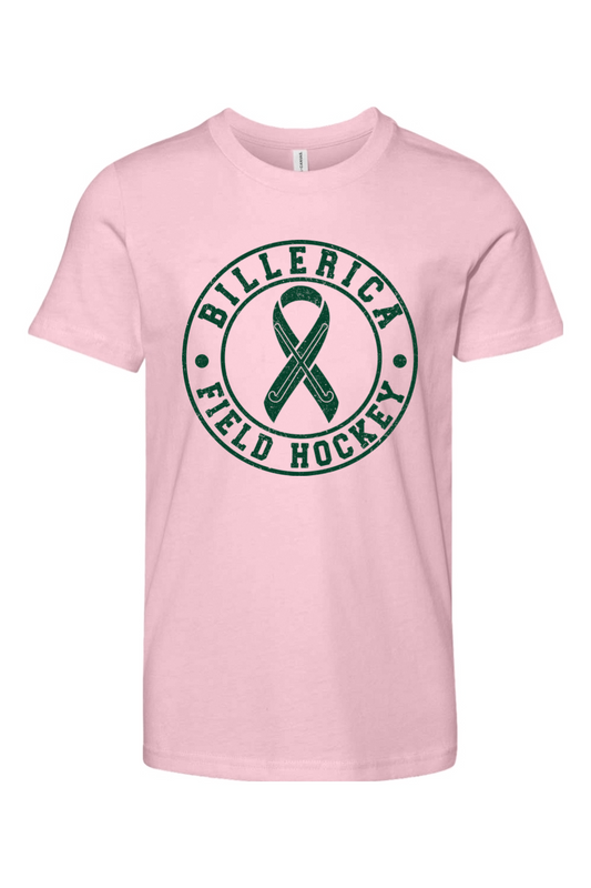 Billerica Field Hockey Breast Cancer Awareness - Cotton T-Shirt - Youth