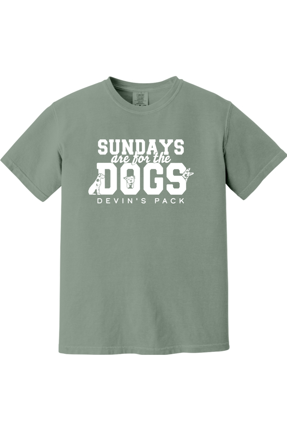 Devin's Pack "Sundays are for the Dogs" Comfort Colors T-Shirt - Unisex