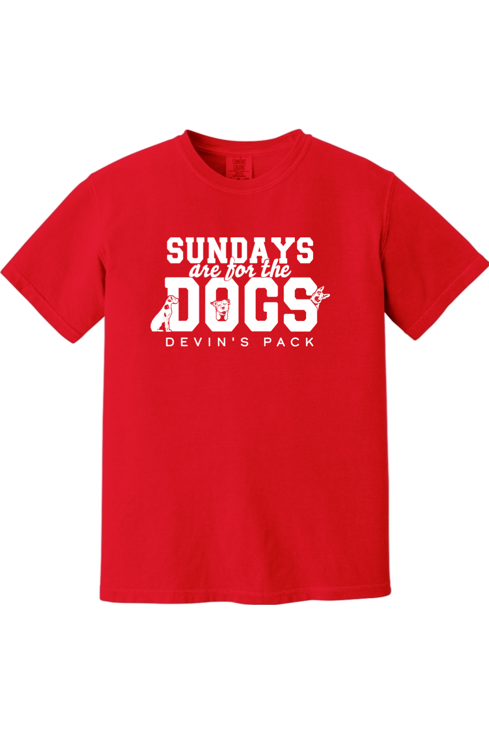 Devin's Pack "Sundays are for the Dogs" Comfort Colors T-Shirt - Unisex