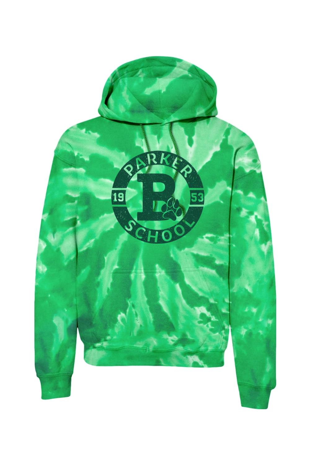 Parker Elementary "B" Tie-Dye Hoodie - Adult Unisex