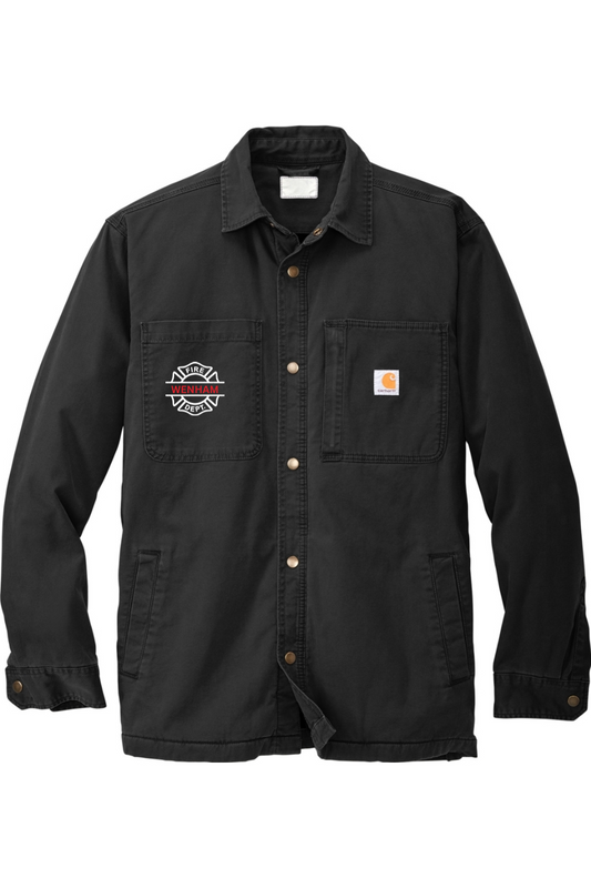 Wenham Fire Dept Carhartt Rugged Flex Fleece-Lined Shirt Jacket