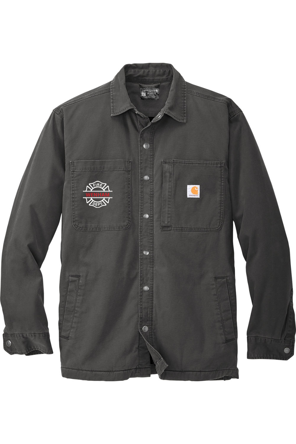 Wenham Fire Dept Carhartt Rugged Flex Fleece-Lined Shirt Jacket