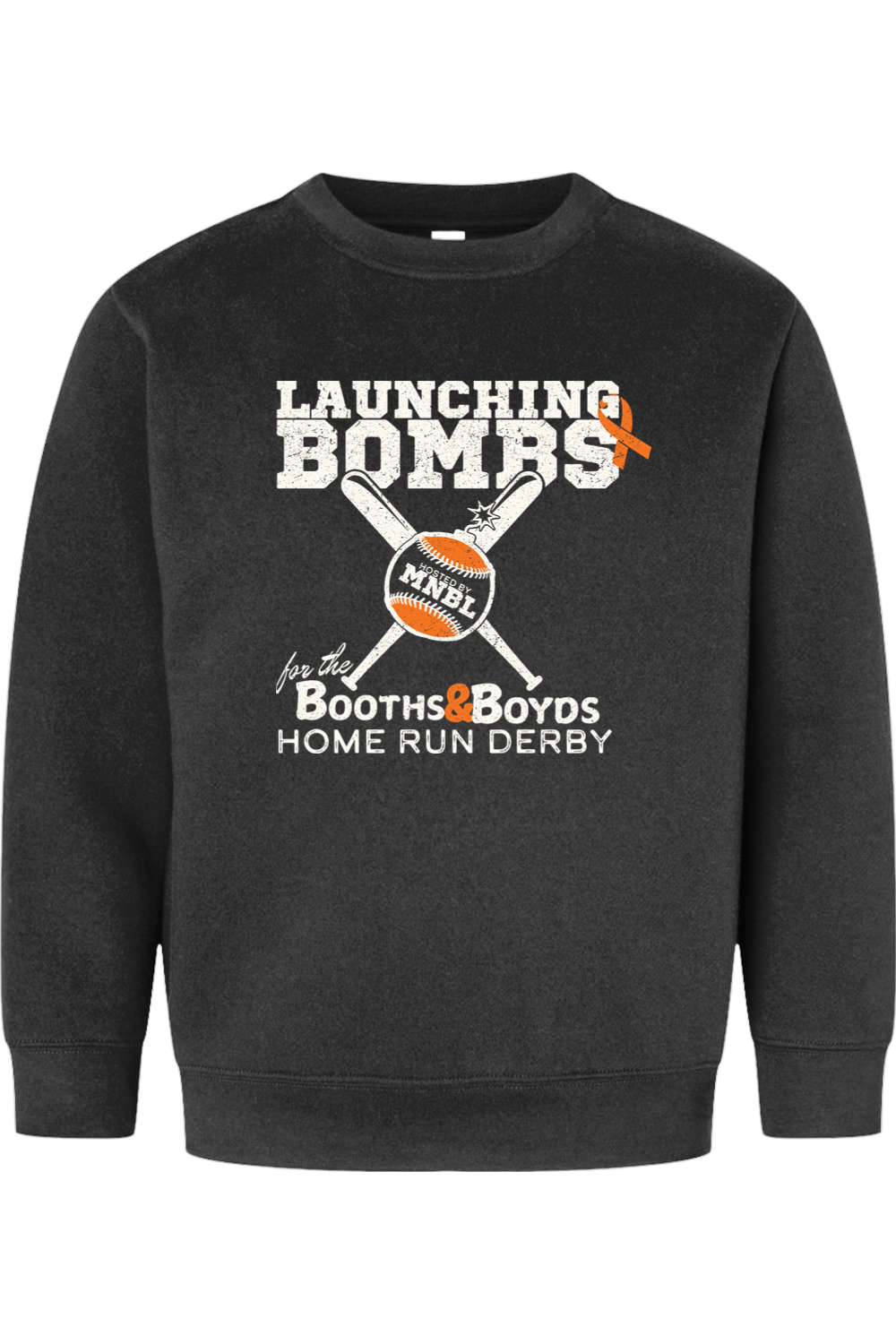 Home Run Derby for the Booths & Boyds Crewneck Sweatshirt - Youth