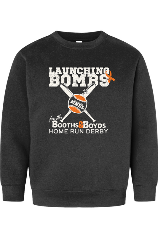 Home Run Derby for the Booths & Boyds Crewneck Sweatshirt - Youth