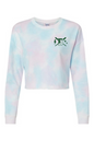 In My Billerica Softball Era Cropped Crewneck Tie Dye Sweatshirt - Women's