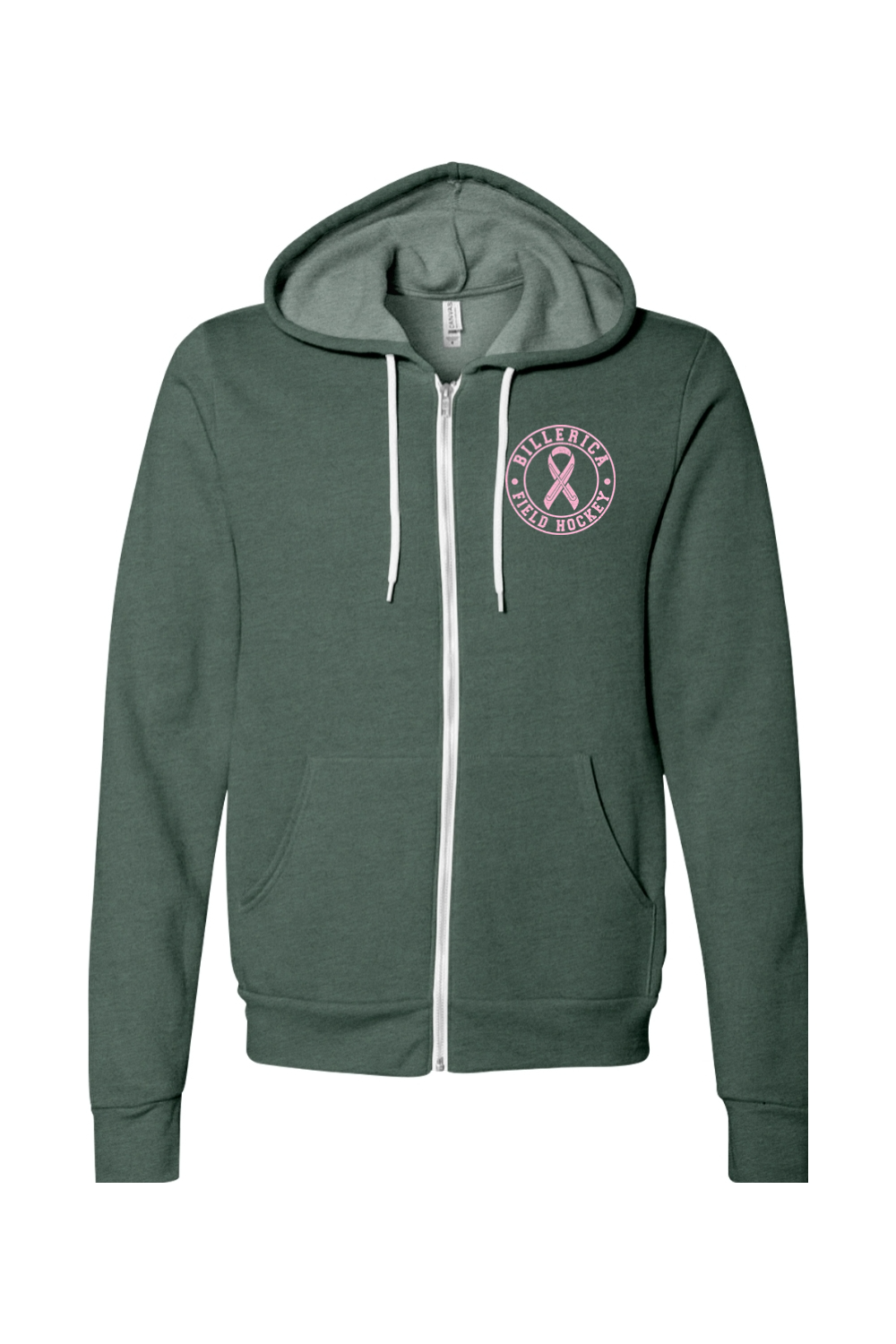 Billerica Field Hockey Breast Cancer Awareness Full-Zip Hoodie - Adult