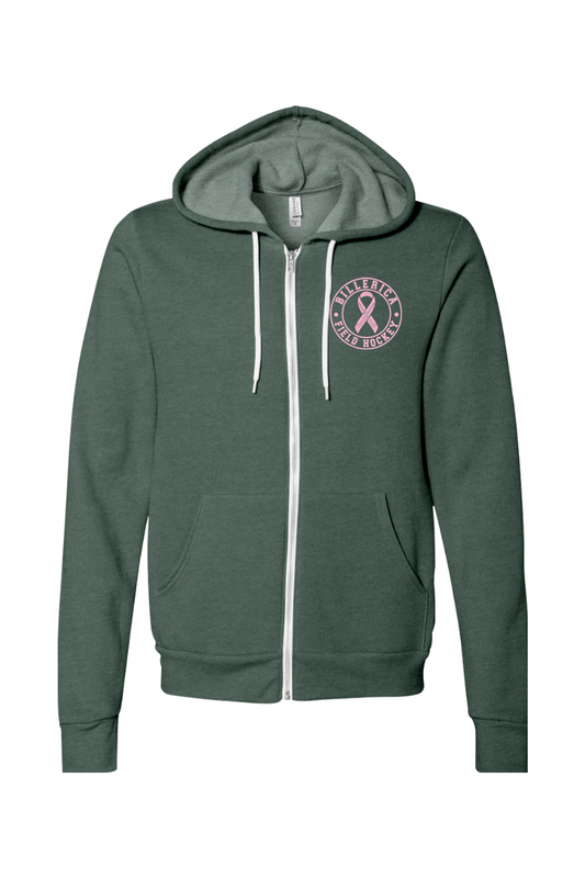 Billerica Field Hockey Breast Cancer Awareness Full-Zip Hoodie - Adult