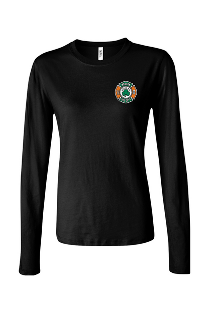 Local 971 Woburn Fire Dept. Long Sleeve Women's T-Shirt