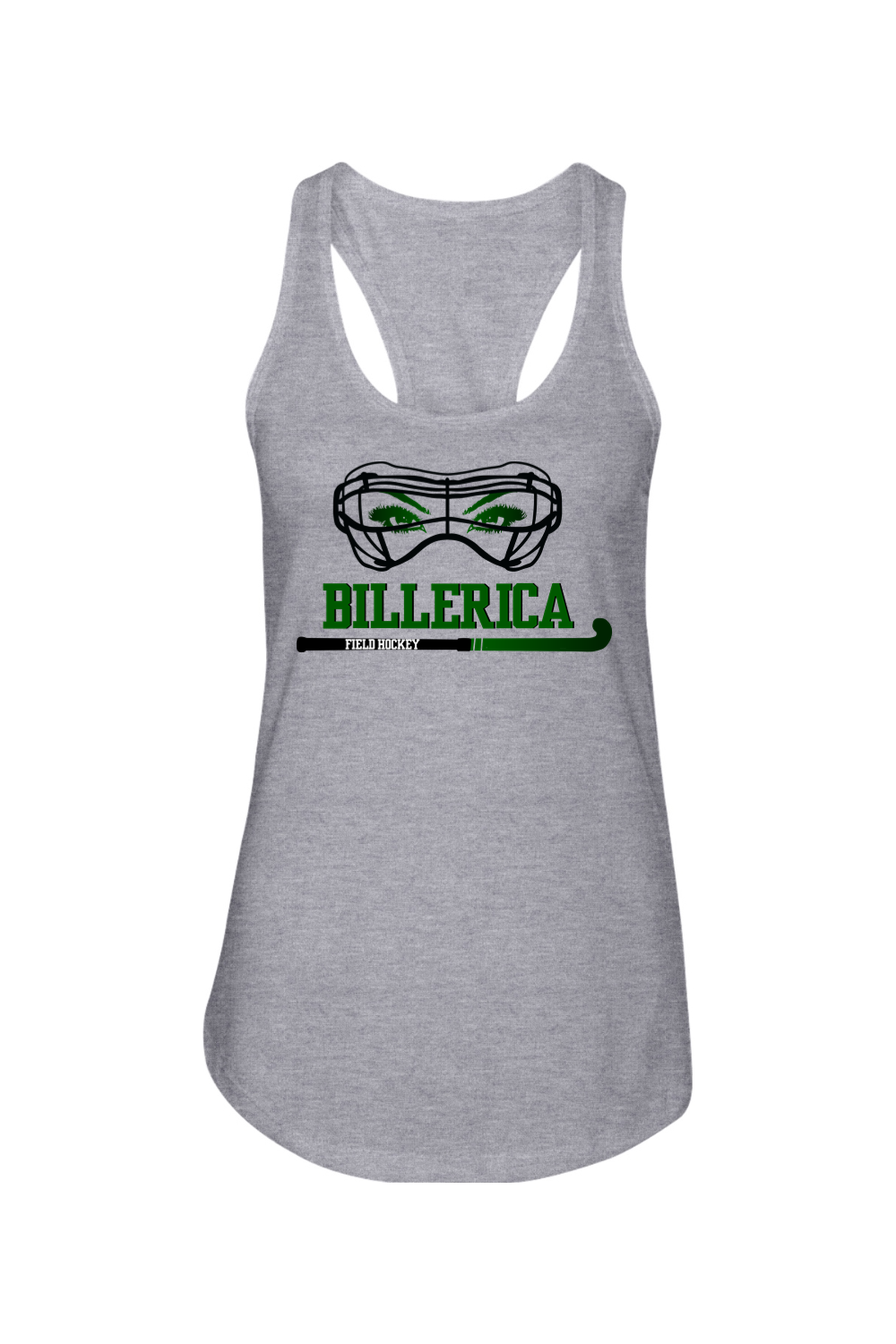 Billerica Field Hockey Goggles Racerback Tank