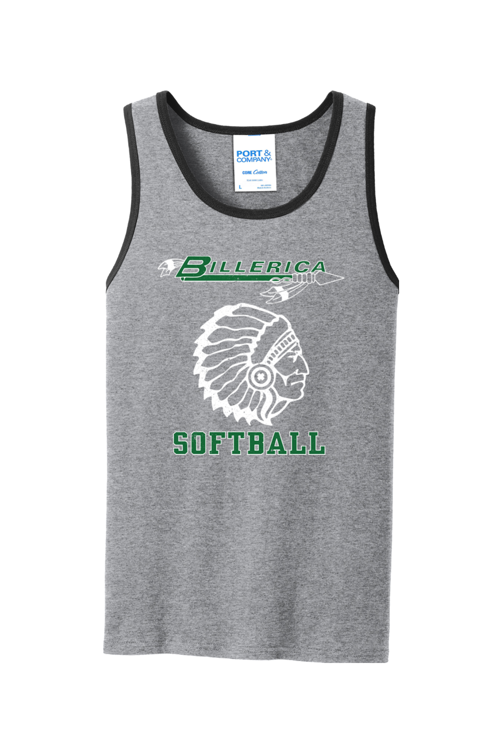 Billerica Softball Unisex Cotton Tank Top - Adult