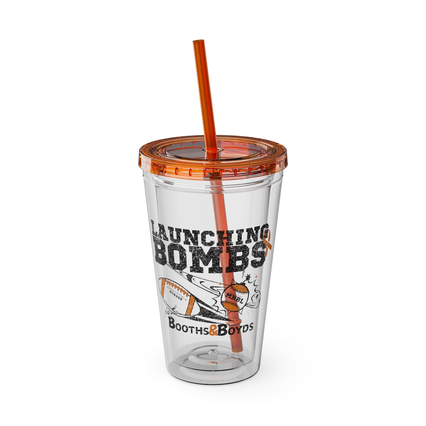 Launching Bombs for the Booths & Boyds Tumbler with Straw, 16oz