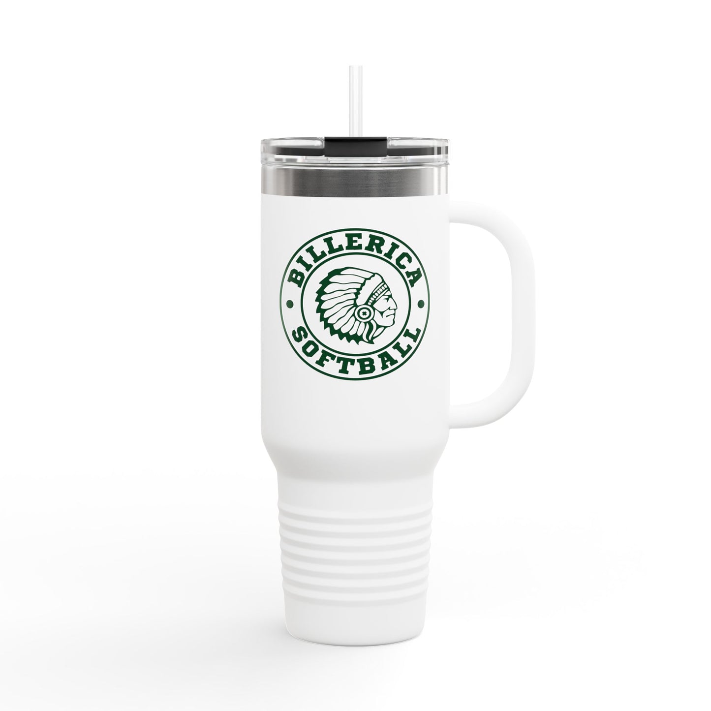 Billerica Softball Insulated Travel Mug with Original Logo, 40oz