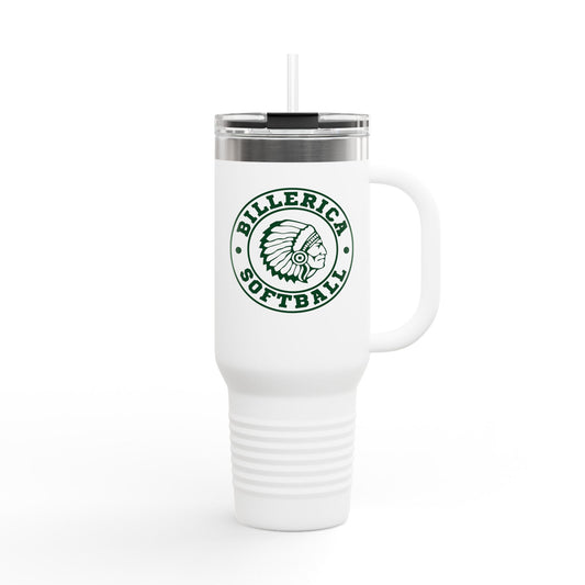 Billerica Softball Insulated Travel Mug with Original Logo, 40oz