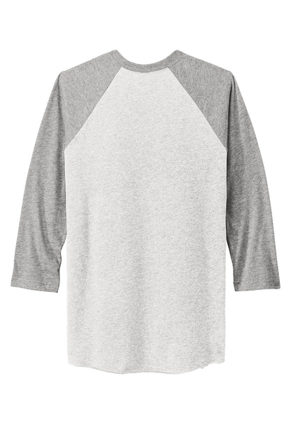 Next Level Apparel Unisex Tri-Blend 3/4-Sleeve Raglan Tee. NL6051