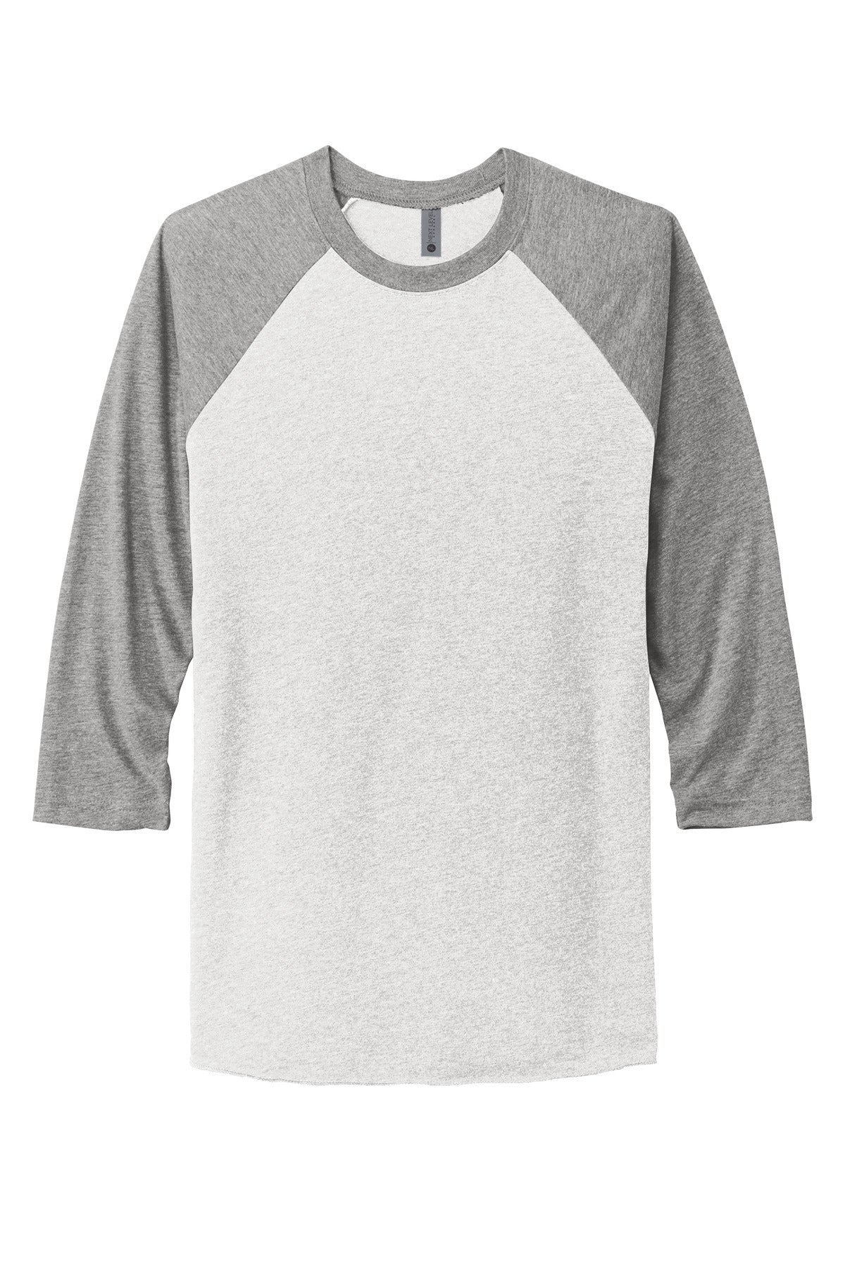 Next Level Apparel Unisex Tri-Blend 3/4-Sleeve Raglan Tee. NL6051