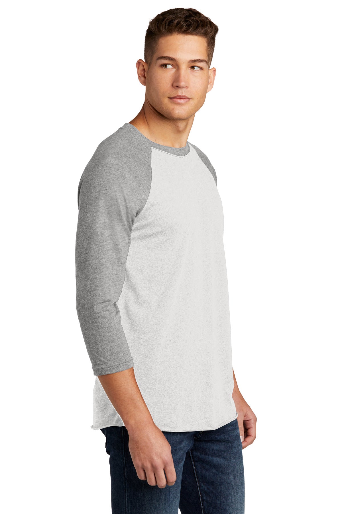 Next Level Apparel Unisex Tri-Blend 3/4-Sleeve Raglan Tee. NL6051