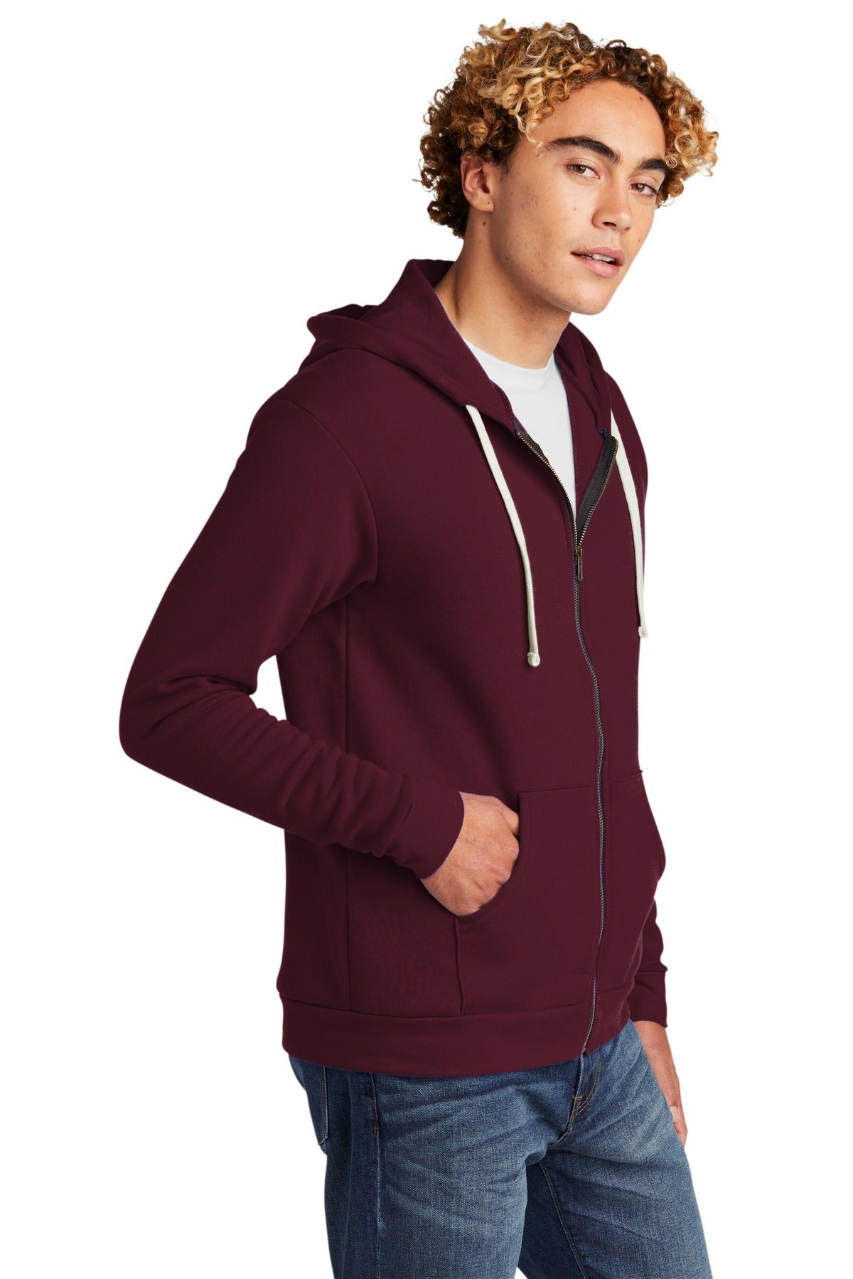 Next Level Apparel Unisex Santa Cruz Zip Hoodie. NL9602