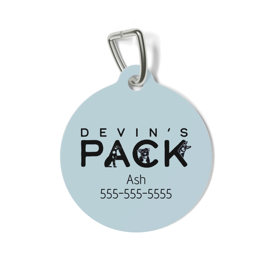 Devins Pack Pet Tag