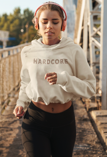 Live Hard ; Love Hard ; Cinched Bottom Hoodie