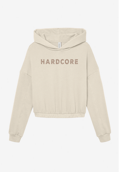 Live Hard ; Love Hard ; Cinched Bottom Hoodie