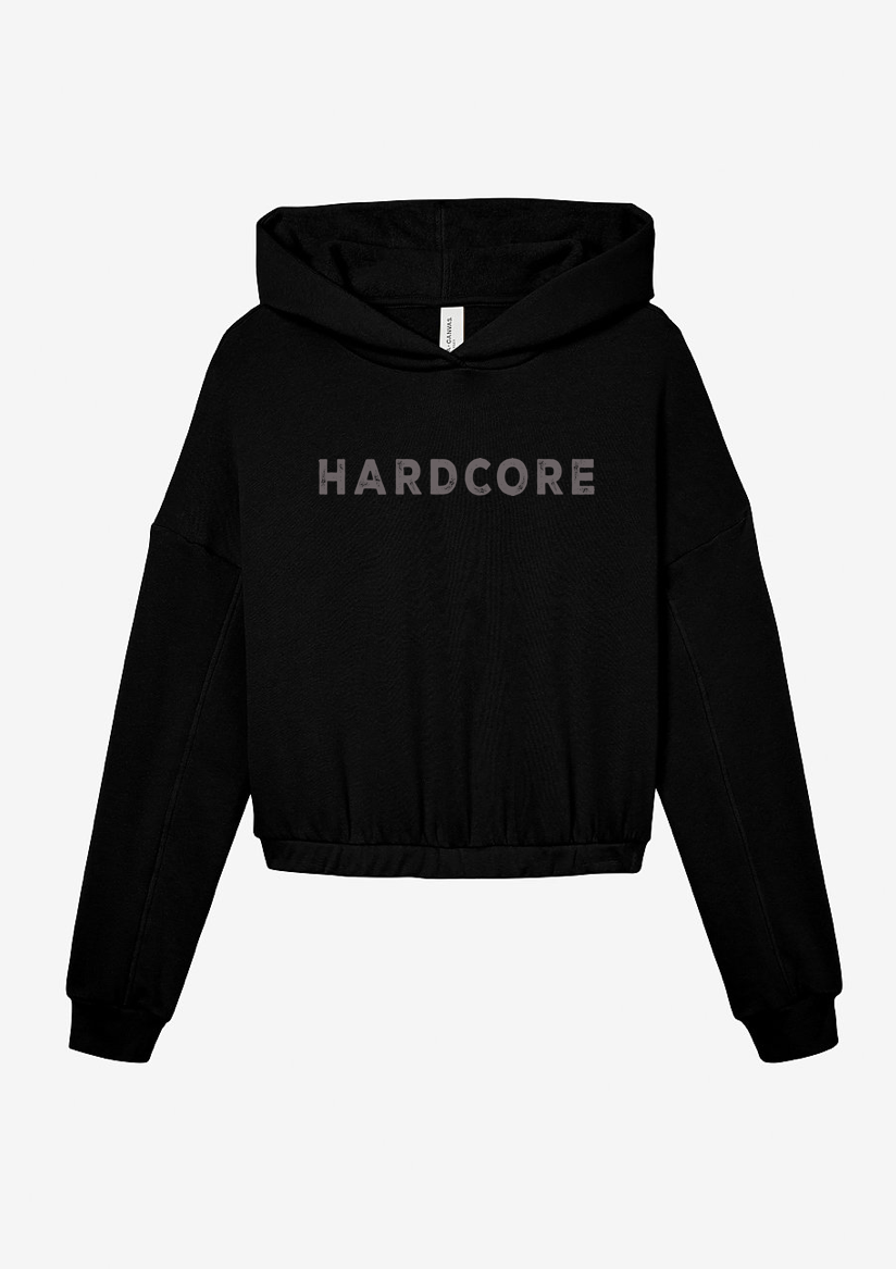 Live Hard ; Love Hard ; Cinched Bottom Hoodie