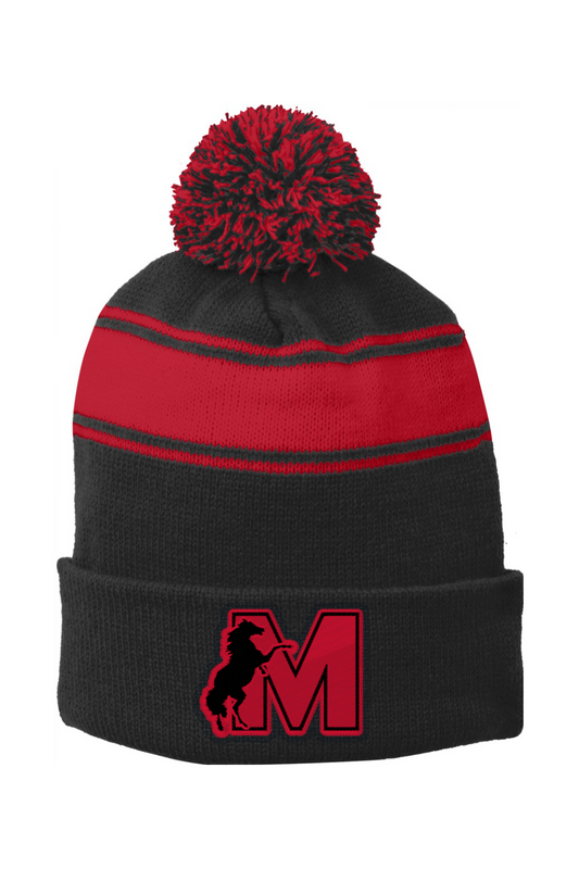 McDevitt "M" Pom Pom Beanie