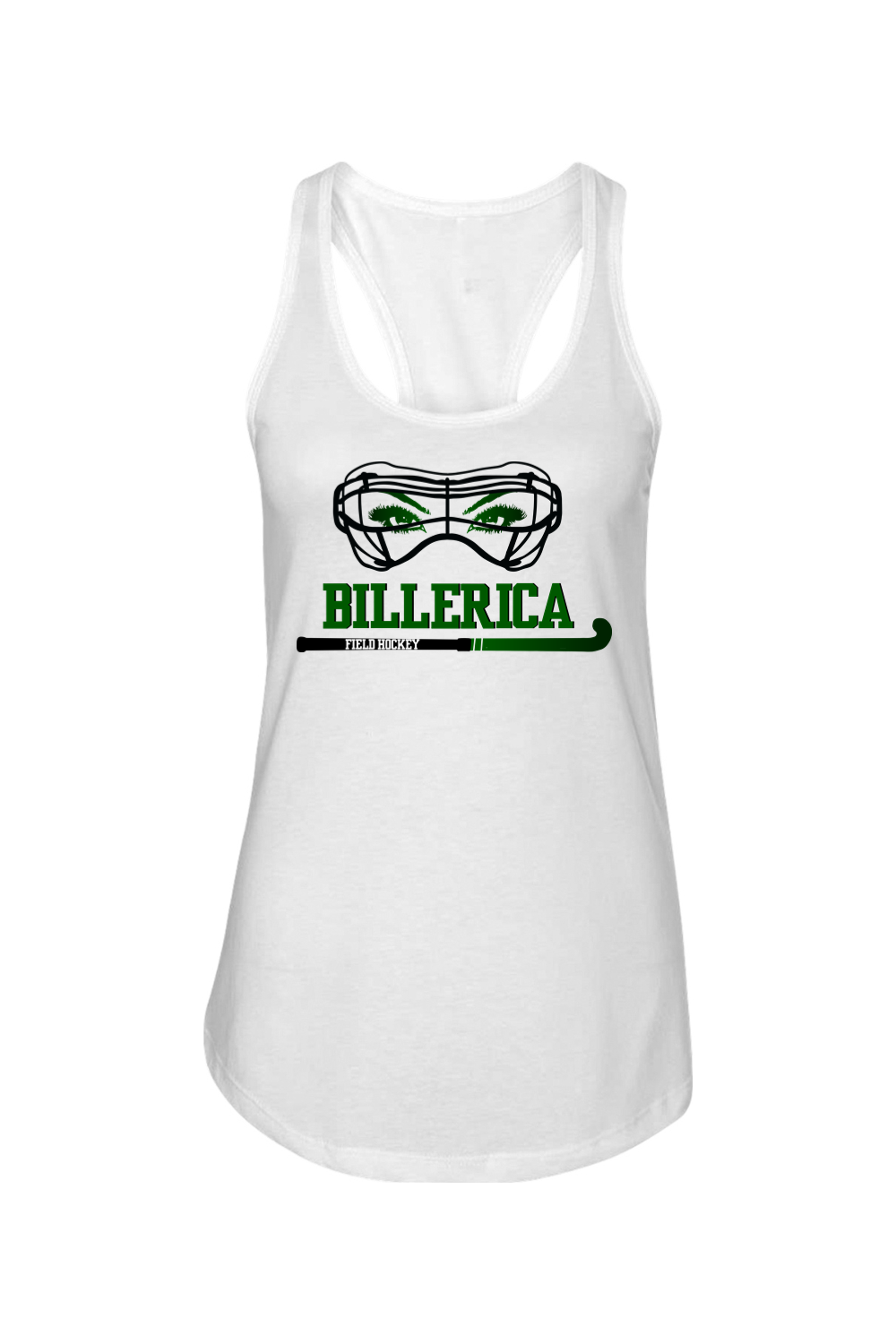 Billerica Field Hockey Goggles Racerback Tank