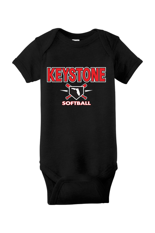 Keystone Softball Baby Onesie