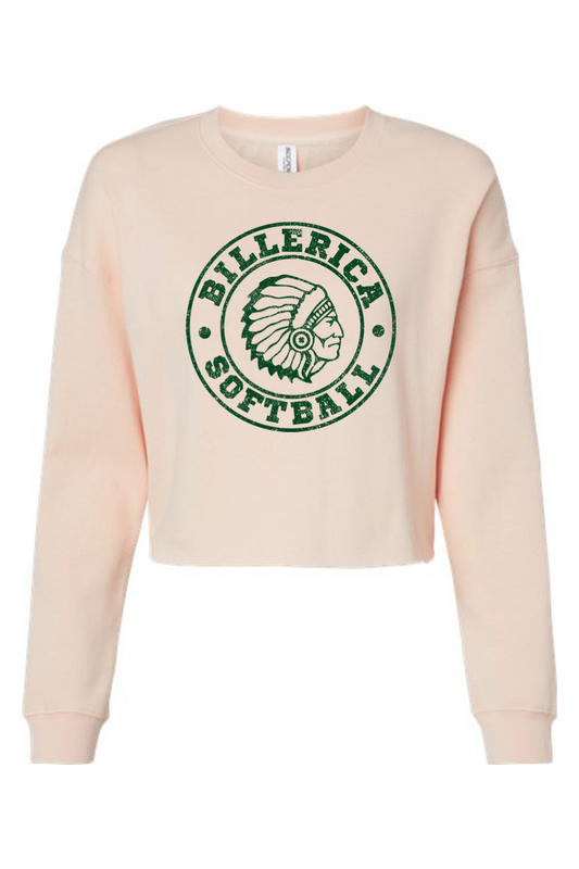 Billerica Softball Women's Cropped Crewneck Sweatshirt