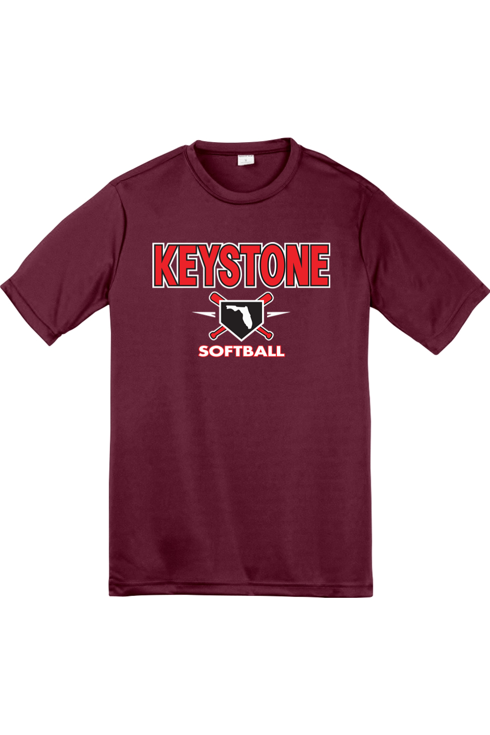 Keystone Softball Youth Competitor Tee 100% polyester