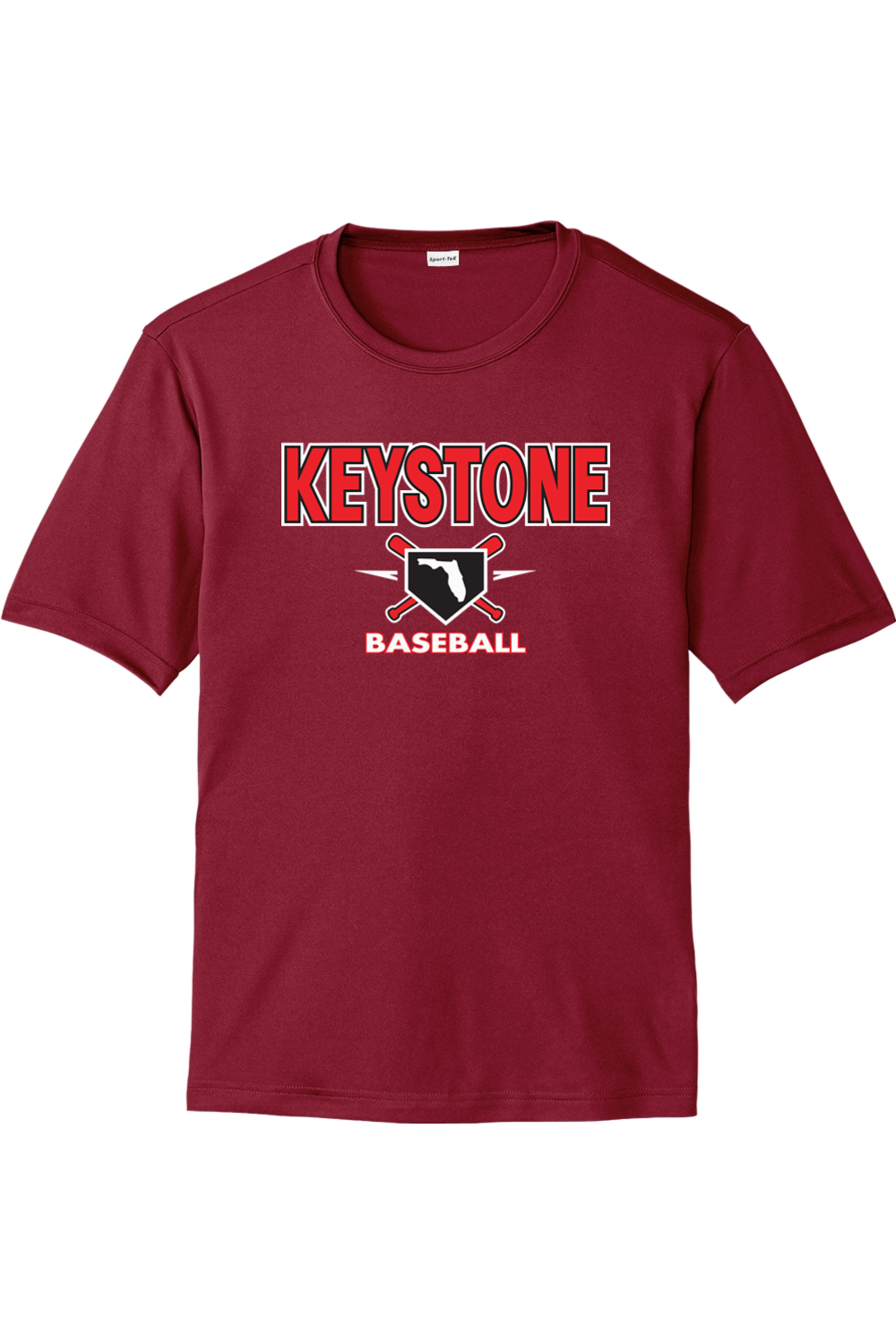 Keystone Baseball Unisex Competitor Tee - Team Colors 100% polyester