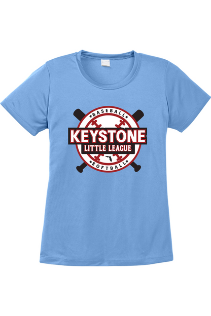 Keystone Little League Women's Competitor Tee 100% polyester