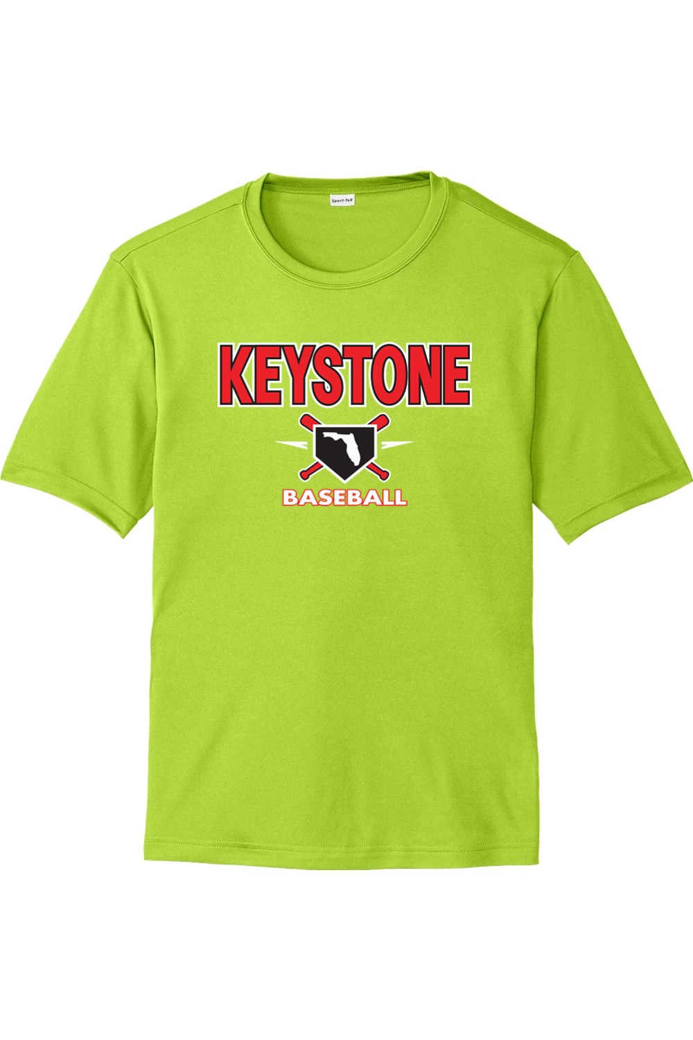 Keystone Baseball Unisex Competitor Tee - Team Colors 100% polyester